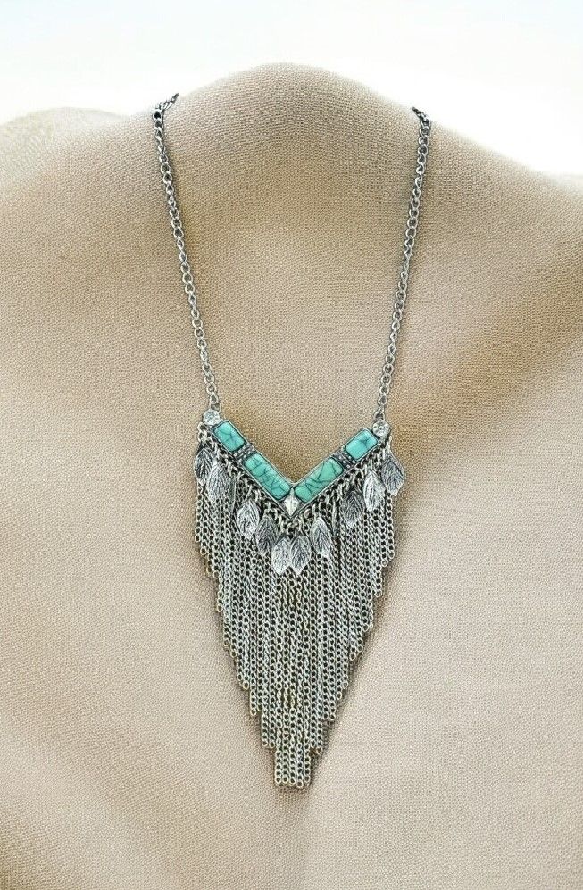 Collar piedras azules