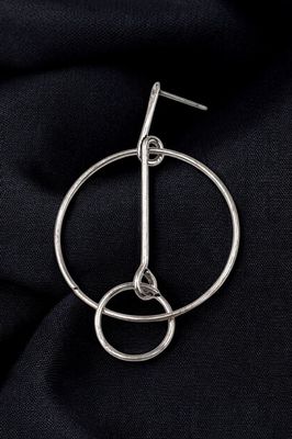 Pendientes doble círculo