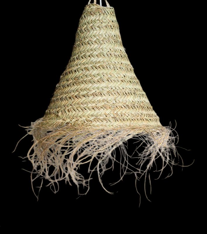 Lámpara cónica esparto