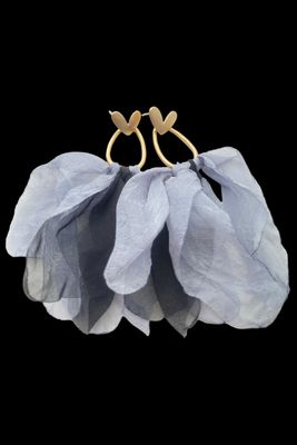 Pendientes tela corazón