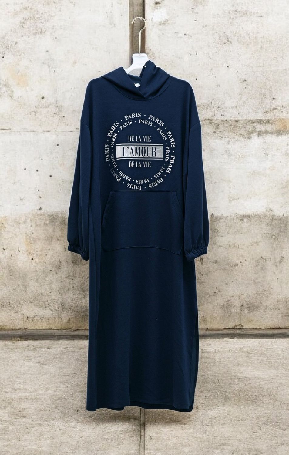 Vestido largo capucha