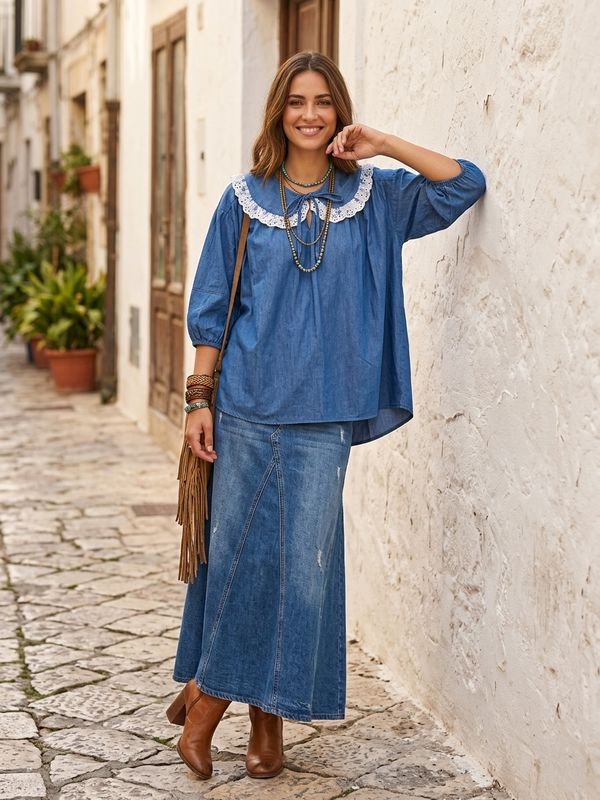 Blusa denim