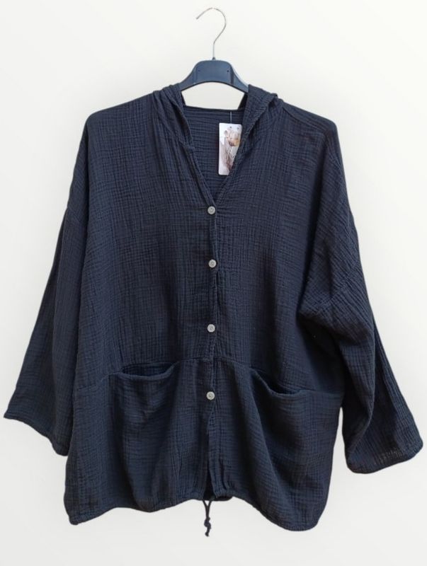 Blusa capucha (negro)