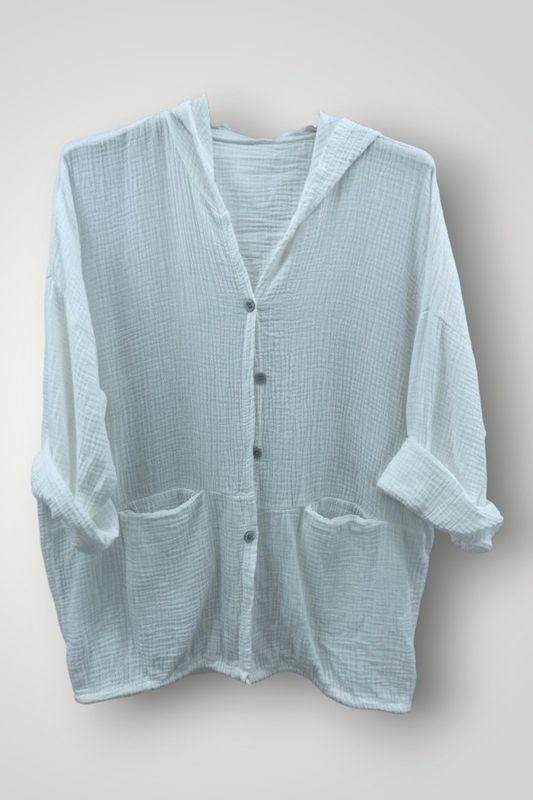 Blusa capucha (blanco)