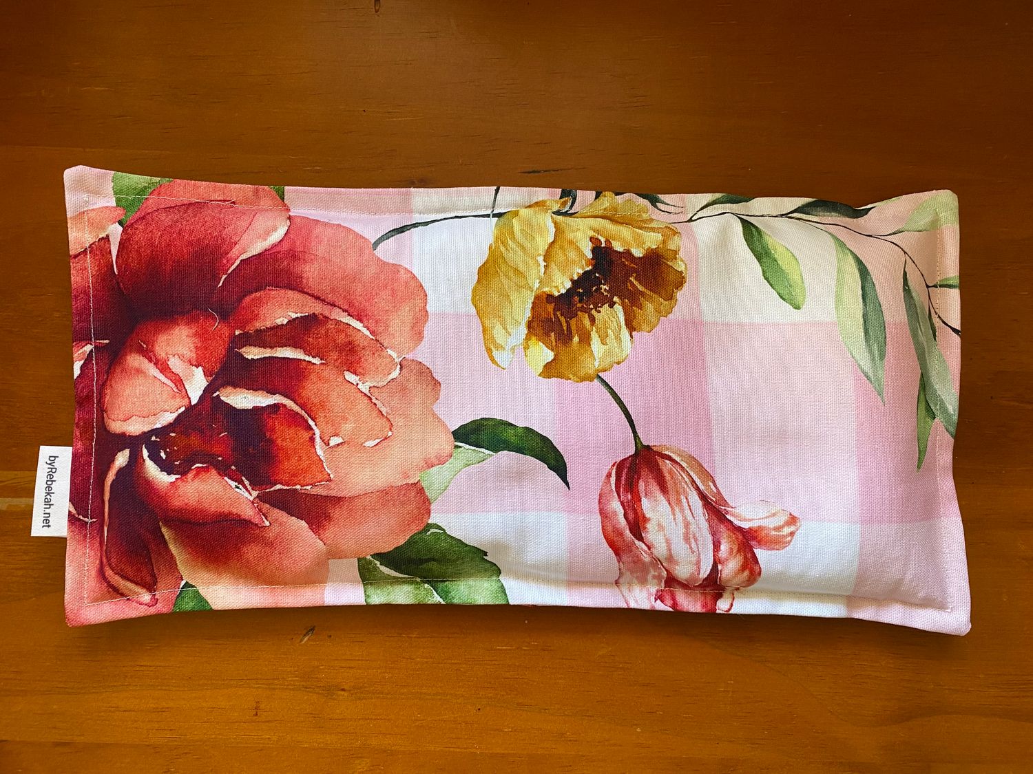 Floral gingham Lupin heat cold pack