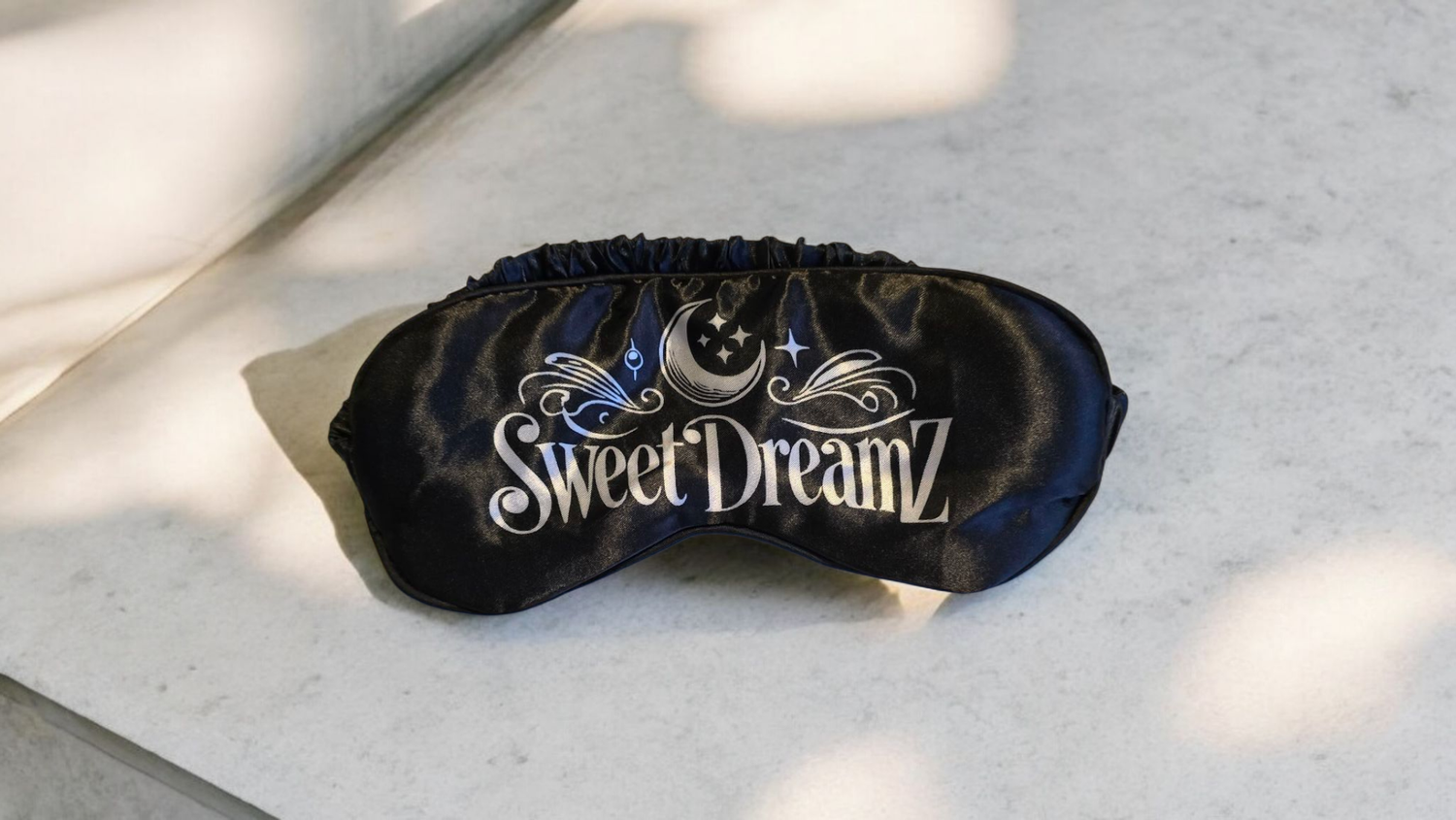 Black Silky Eye Mask