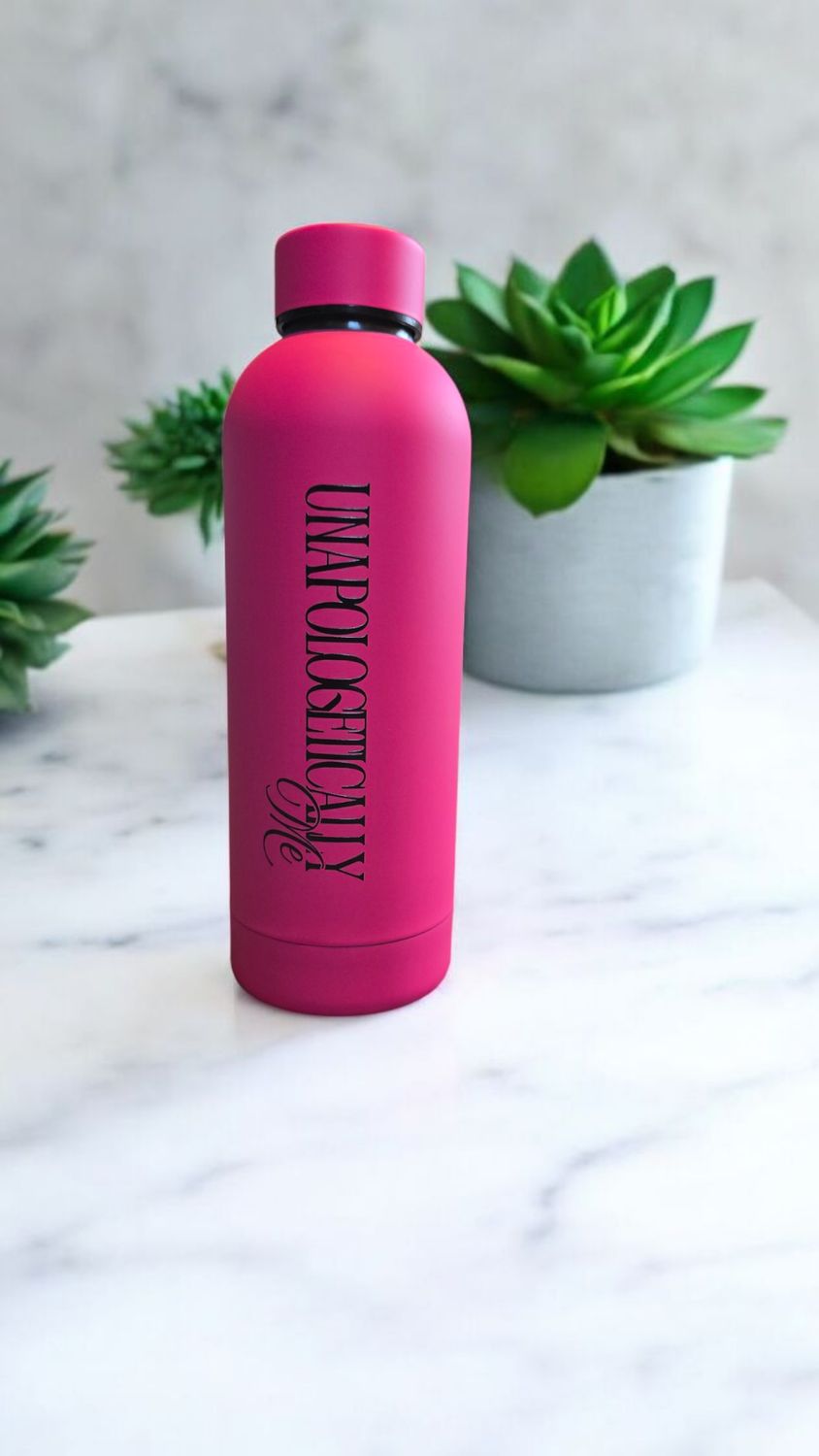 Bright Pink &quot;Unapologetically Me&quot; Bottle
