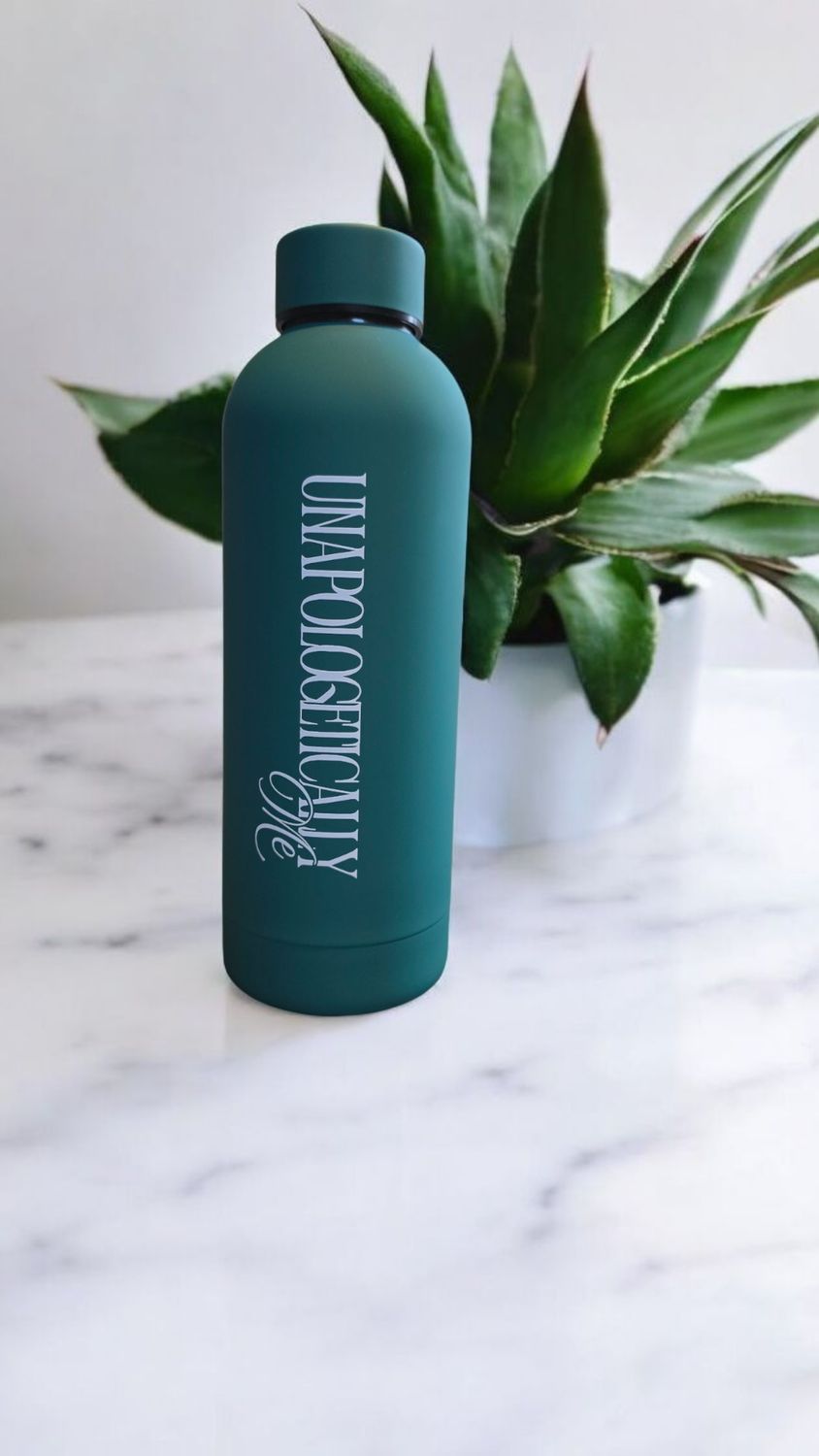 Forest Green &quot;Unapologetically Me&quot; Bottle