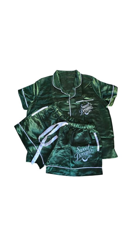Forest Green Sweet DreamZ Silky PJs