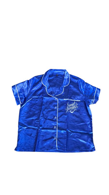 Royal Blue Sweet DreamZ Silky PJs