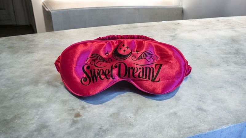 Pink Silky Eye Mask