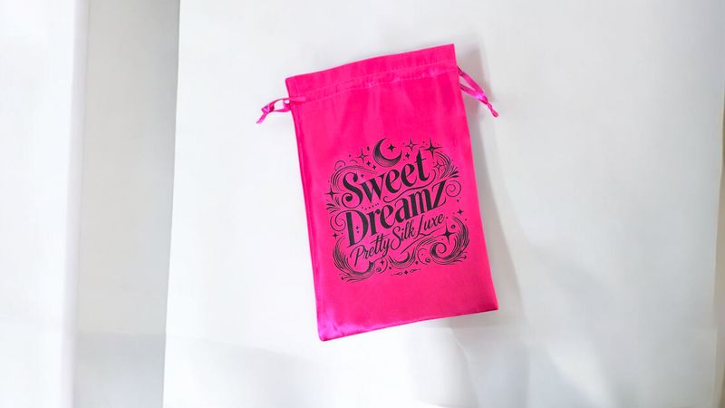 Bright Pink Silky Bag