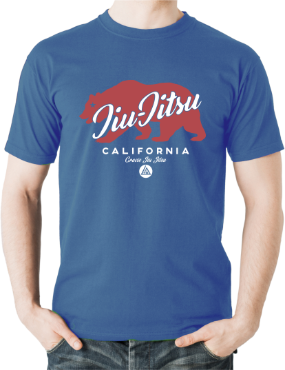 California Jiu Jitsu T-shirt, Colour: Indigo Blue