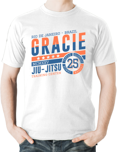 Gracie Training Center T-Shirt, Colour: White