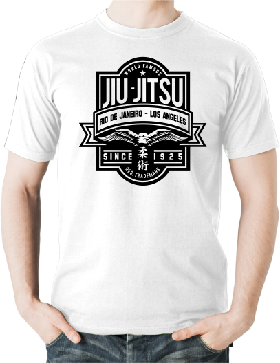 Eagle Jiu Jitsu T-shirt, Colour: White