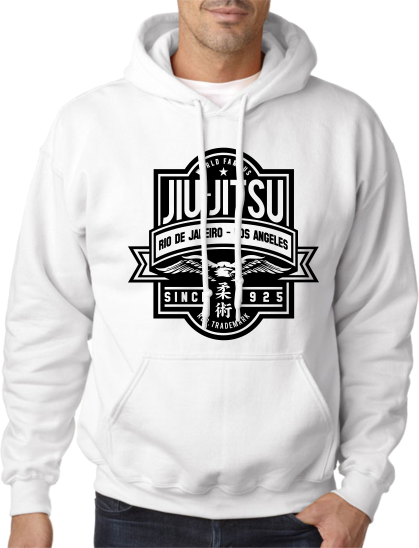 Eagle Jiu Jitsu Hoodie, Colour: White