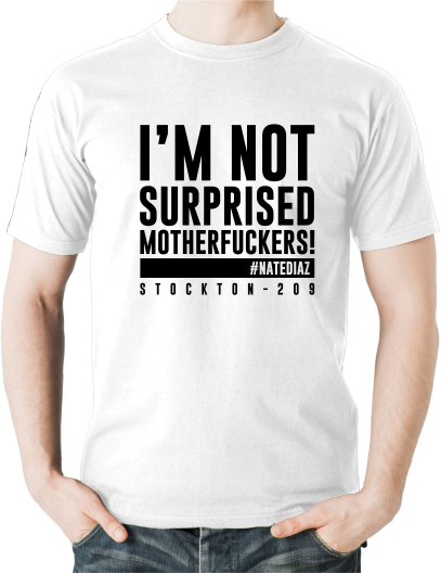 Nate Diaz T-Shirt, Colour: White