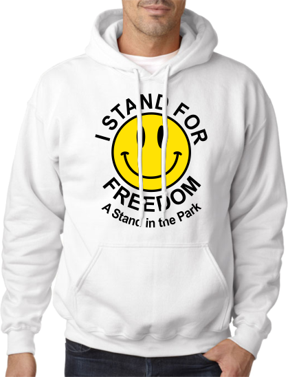 I Stand for Freedom Hoodie, Colour: White