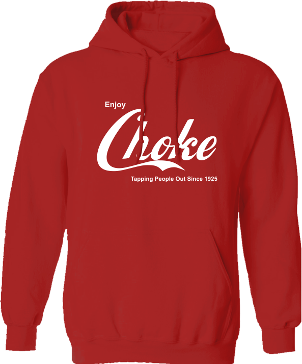 Choke Hoodie, Colour: Red