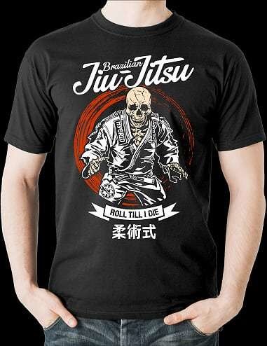 Jiu Jitsu Roll Till I Die T-Shirt - Black