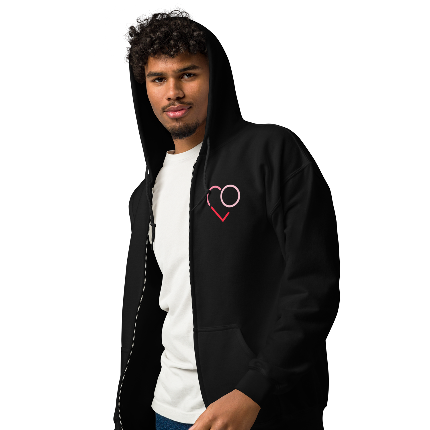 Unisex Kapuzenpullover Schwarz