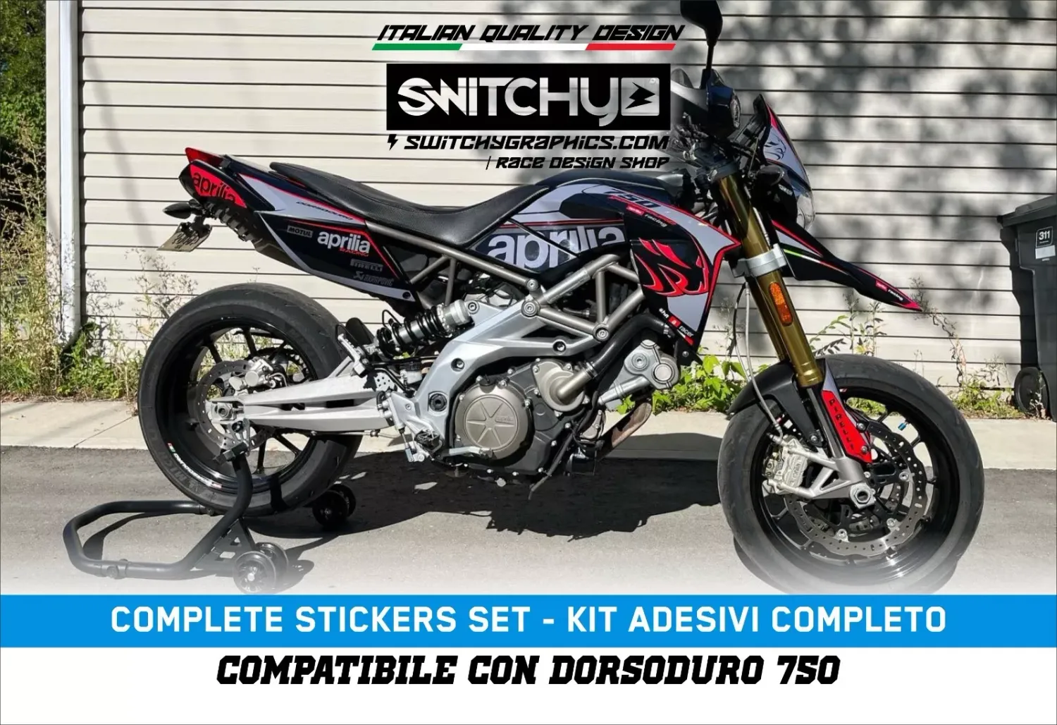 KIT GRAFICHE APRILIA DORSODURO 750 900 - FASTER GREY