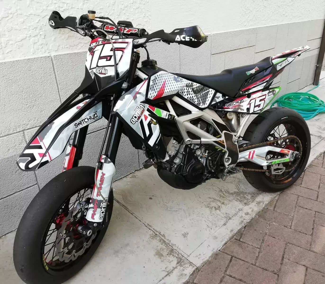 KIT GRAFICHE APRILIA SXV RXV 2006 2014 - WHITE CAMO