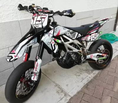 KIT GRAFICHE APRILIA SXV RXV 2006 2014 - WHITE CAMO