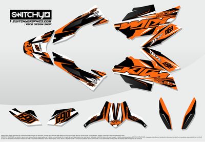 KIT GRAFICHE KTM DUKE III 690 2008 - 2011 - VENTI.5