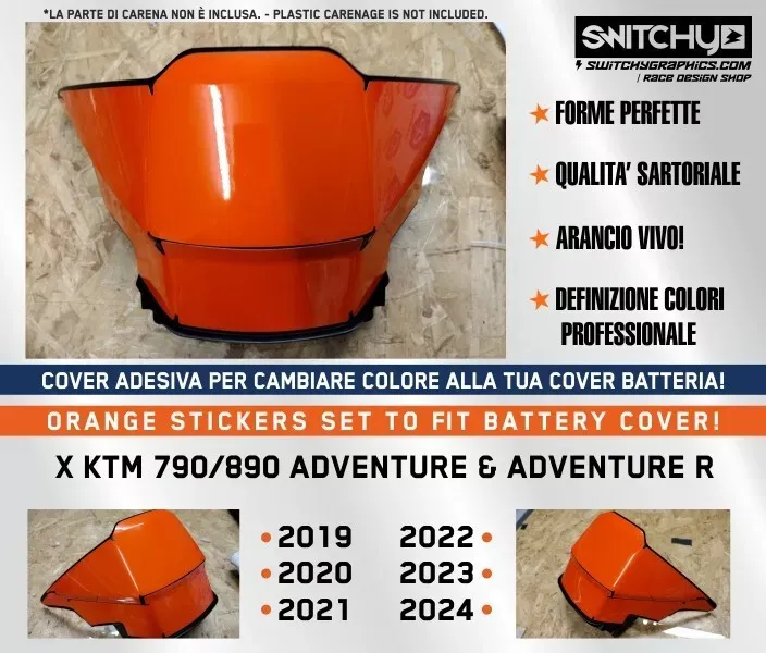 KIT GRAFICHE KTM 790 890 ADVENTURE - COVER BATTERIA