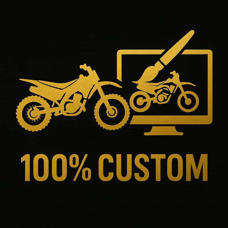 MOTOCROSS - ENDURO - MOTARD - KIT GRAFICHE 100% PERSONALIZZATE
