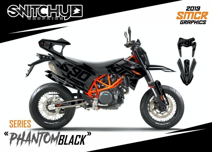 KIT GRAFICHE KTM SMC-R 690 2019 - 2024 - PHANTOM BLACK