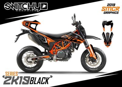 KIT GRAFICHE KTM SMC-R 690 2019 - 2024 - 2K19 BLACK