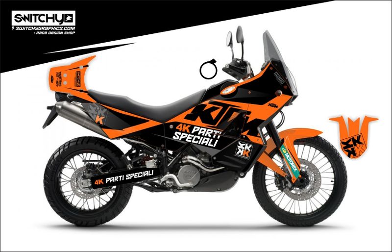 KIT GRAFICHE KTM 950 990 ADVENTURE - EVO1 4K