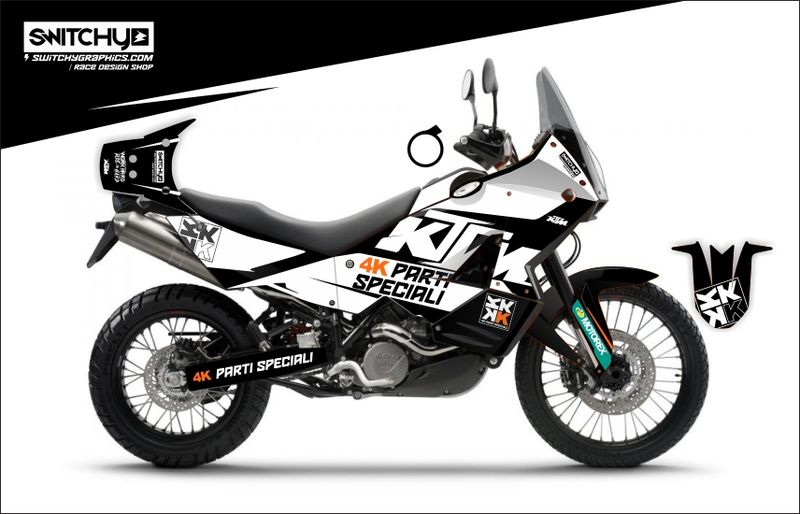 KIT GRAFICHE KTM 950 990 ADVENTURE - EVO4 4K