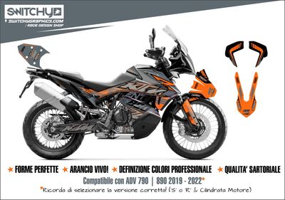 KIT GRAFICHE KTM 790 890 ADVENTURE - FIRST NARDO GREY