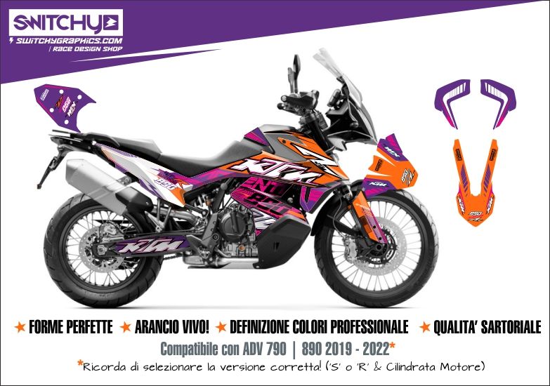 KIT GRAFICHE KTM 790 890 ADVENTURE - FIRST FUX
