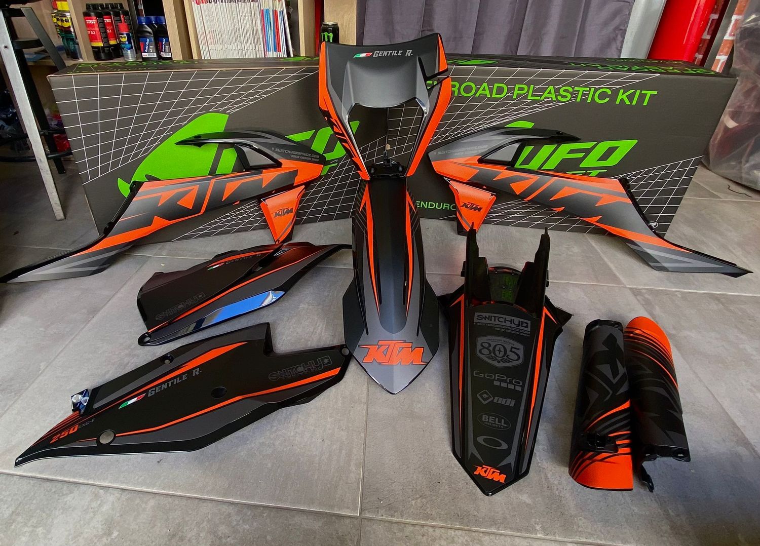 KIT GRAFICHE KTM EXC 2017 - 2019 - SIX NINETY