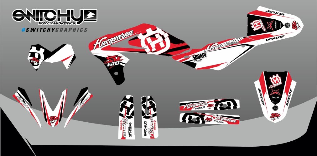 KIT GRAFICHE HUSQVARNA 610 - 2.0 RED