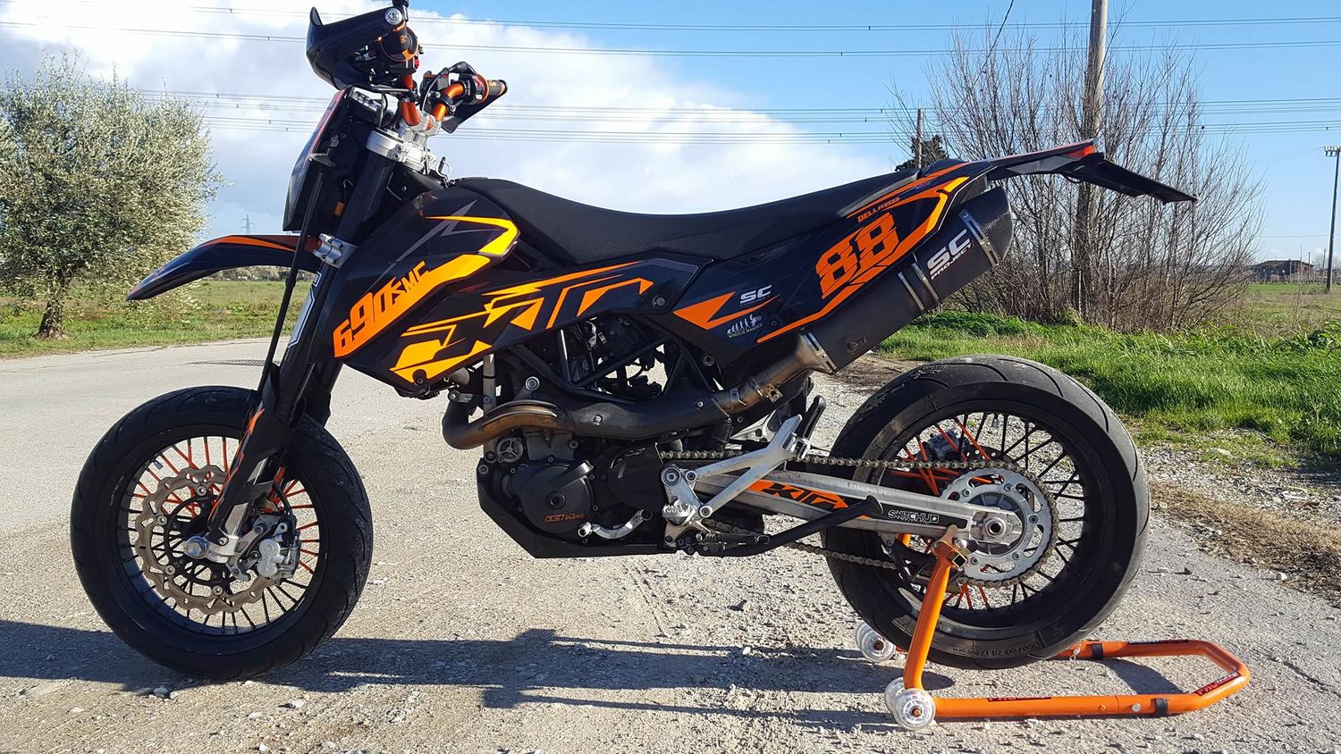 KIT GRAFICHE KTM SMC 690 2007 - 2011 - SUPERNEON