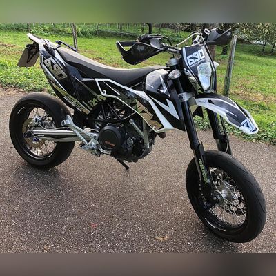 KIT GRAFICHE KTM SMC 690 2007 - 2011 - GALAXY CHROME