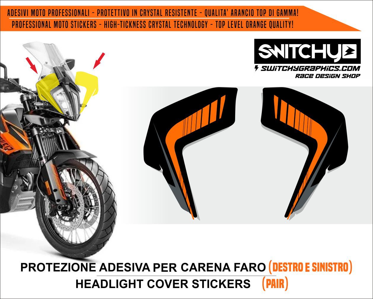 KIT GRAFICHE KTM 790 890 ADVENTURE - ADESIVI FARO FIRST NARDO GREY