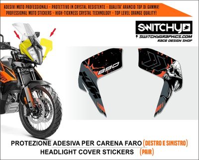 KIT GRAFICHE KTM 790 890 ADVENTURE - ADESIVI FARO SKULL
