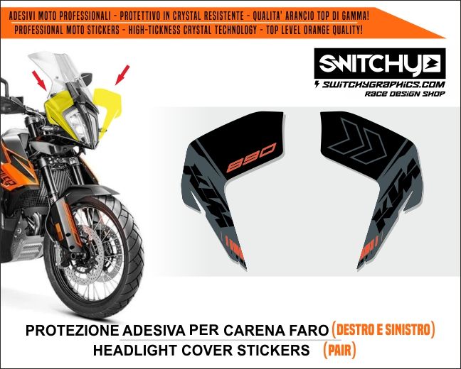 KIT GRAFICHE KTM 790 890 ADVENTURE - ADESIVI FARO 0019012