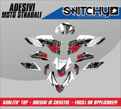 KIT GRAFICHE APRILIA DORSODURO 1200 - RED STAR