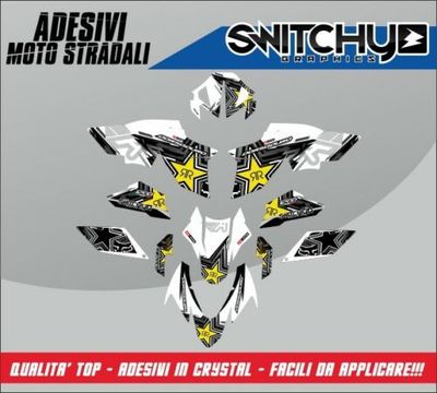 KIT GRAFICHE APRILIA DORSODURO 1200 - WHITE STAR