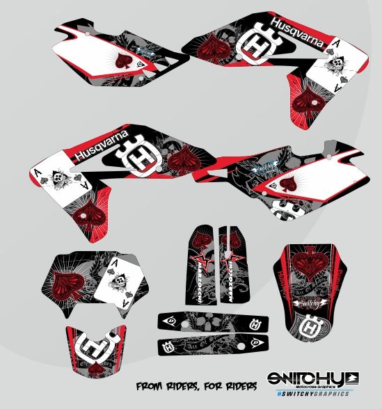 KIT GRAFICHE HUSQVARNA 570 - ACE OF SPADES 2.0