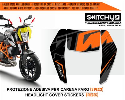 KIT GRAFICHE KTM 690 DUKE 2012 2013 2014 2015 2016 - ADESIVI FARO