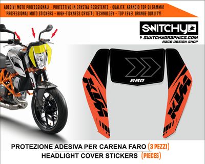 KIT GRAFICHE KTM 690 DUKE 2012 2013 2014 2015 2016 - ADESIVI FARO