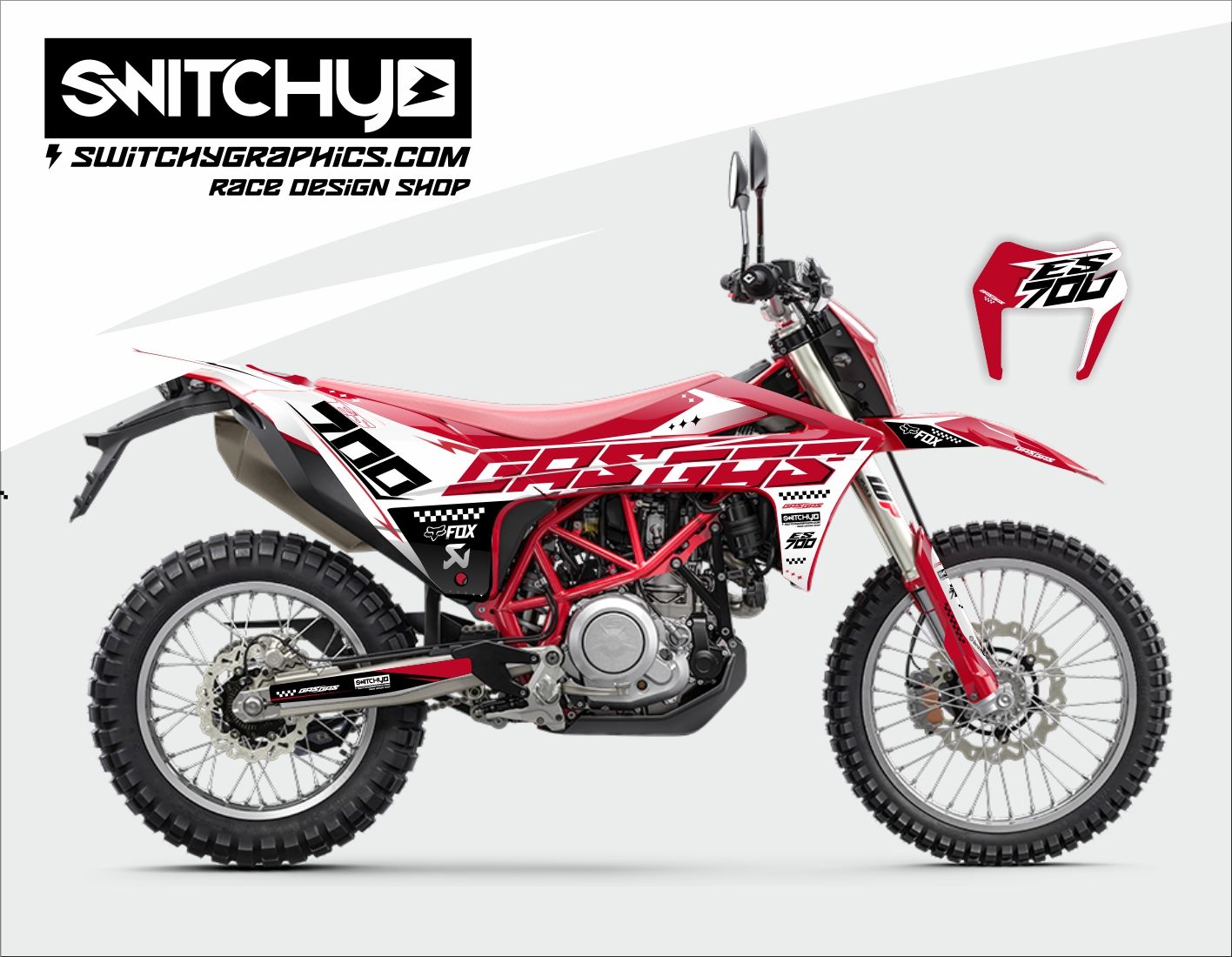 KIT GRAFICHE GASGAS 700 ES - RACE GLORY 01
